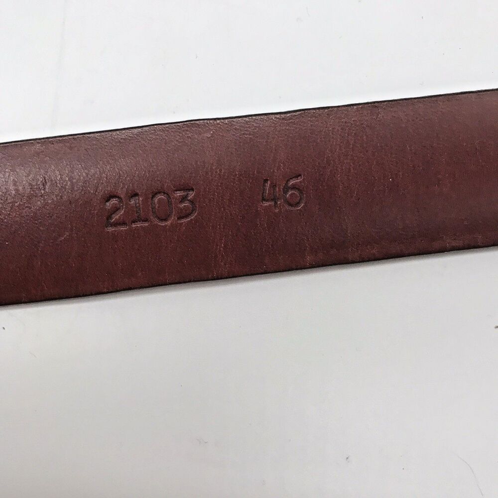 Tulliani Croc Embossed Italian Calfskin Belt Men's 46 Brown Roller Belt 2103 USA - Picture 7 of 16